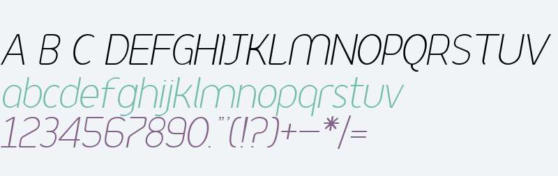 PodiumFine Italic W00 Regular