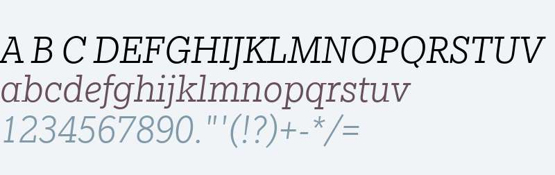 Egyptian Slate W04 Light Italic