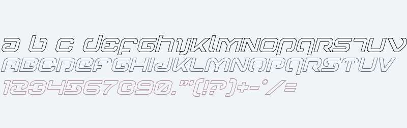 Gunrunner Ouline Italic