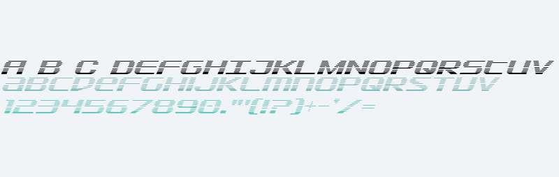 SDF Gradient Italic