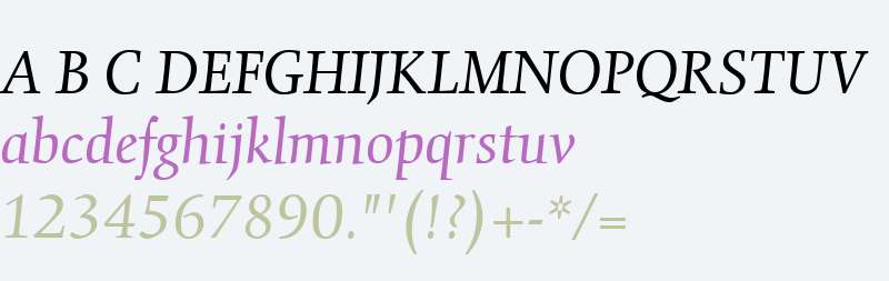 Gilgamesh W01 Book Italic