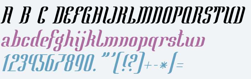 Mata Hari Hollandaise Italic