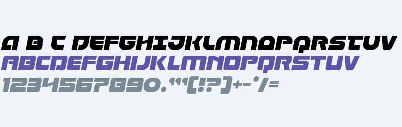 Laser Corps Semi-Italic