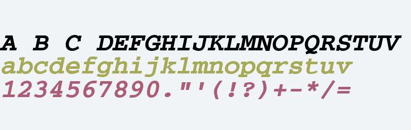 CourierPS Bold Oblique