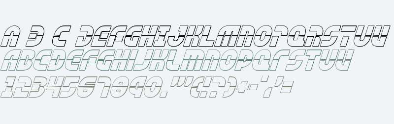 Rebel Command 3D Italic