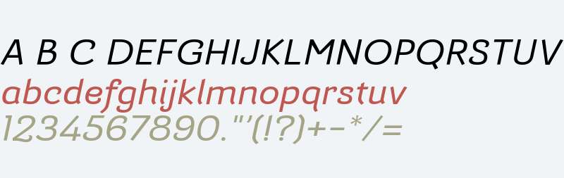 Barcis W01 Ext Medium Italic