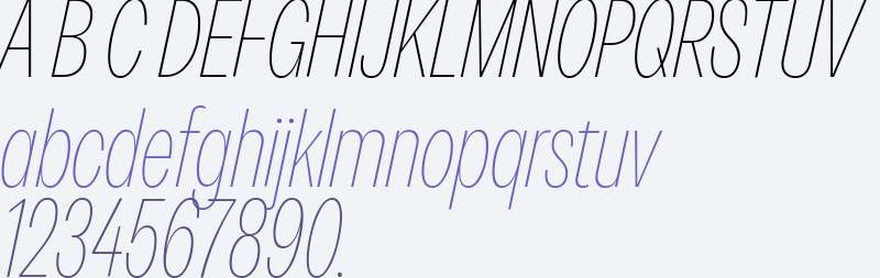 RB Rational Neue Condensed Test Thin