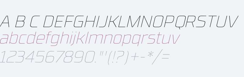 RBNo3.1 W00 Thin Italic