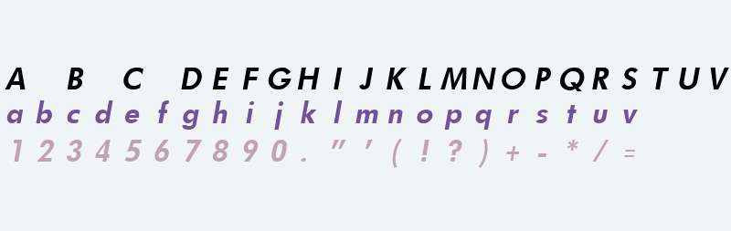 Futurist Fixed-width Bold Italic