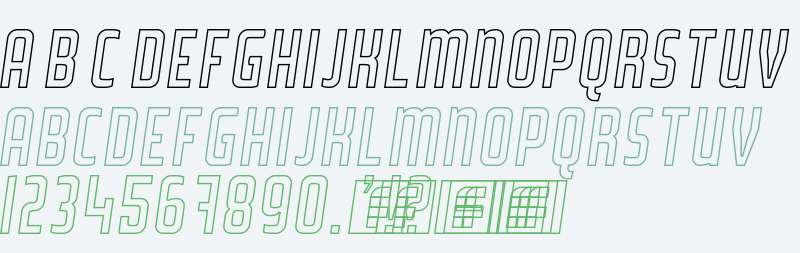 WLM Poster Type Outline Italic