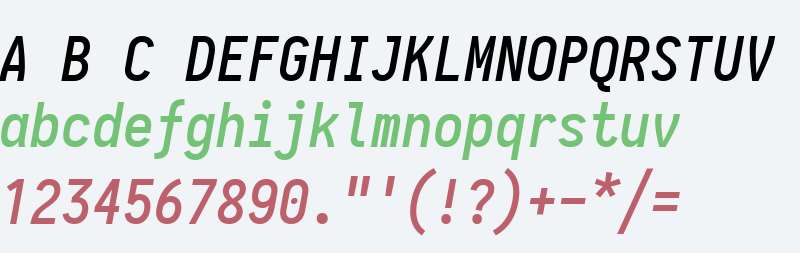 Aardvark Fixed Medium Italic