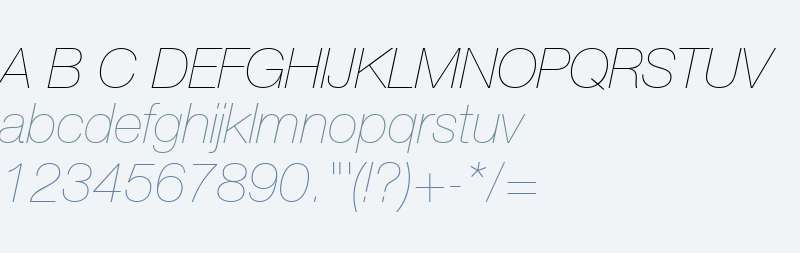 Context Reprise Light SSi Extra Light Italic