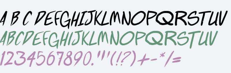 Fighting wordz Italic