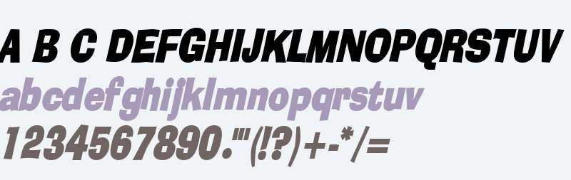 Alor Condensed BoldItalic