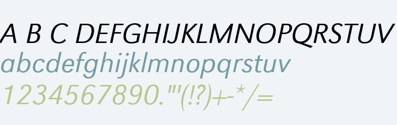 URW Grotesk T W01 Light Italic