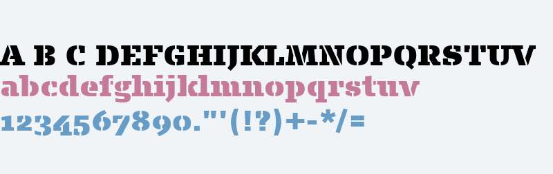 Signa Slab Stencil W03 Extblack