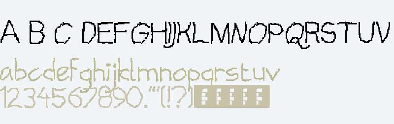 Pixelized Handwriting Regular