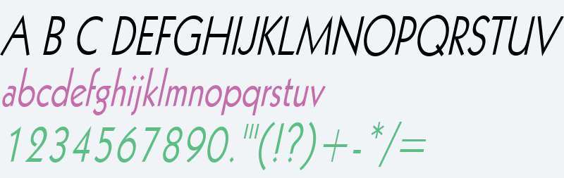 Geo 112 Thin Italic