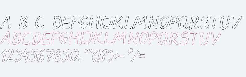 Darbog outline Bold Italic