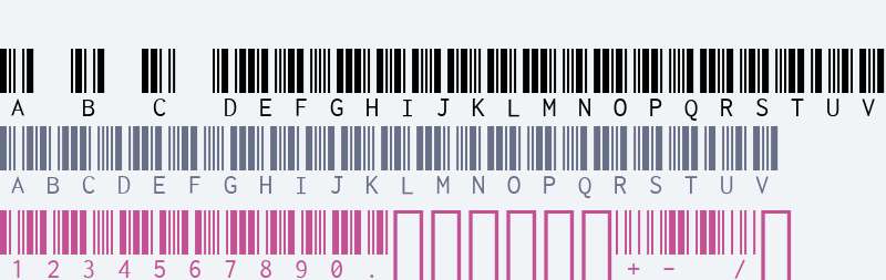 Libre Barcode 39 Text