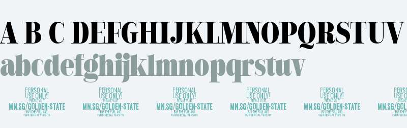 Golden State Serif PERSONAL Black