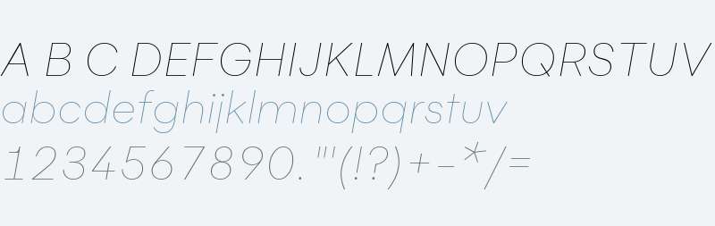 Flink-ThinItalic