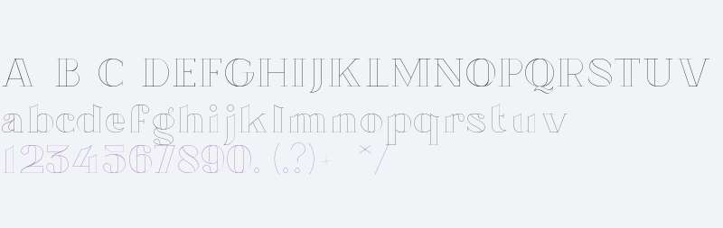 Chronos Serif Stroked