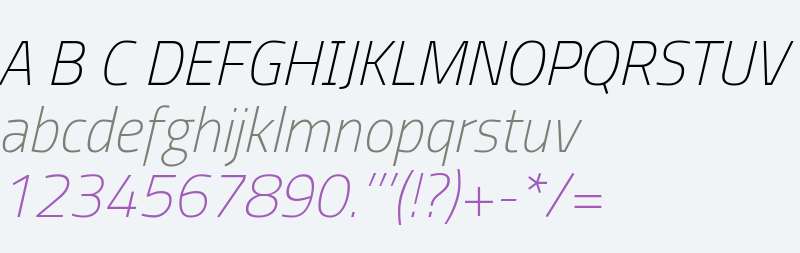 Storia Sans Thin Italic