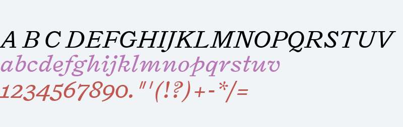Triptych Italic