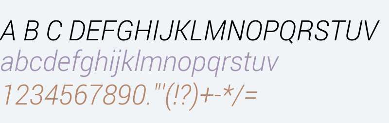 Franko Light Italic