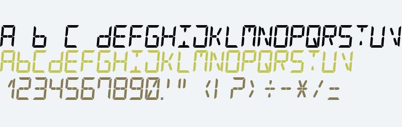 Digital Counter 7 Italic V2