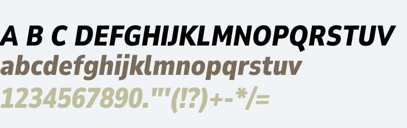 Nunito Sans 10pt Condensed Black