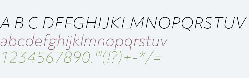 Objektiv Mk3 W03 Thin Italic