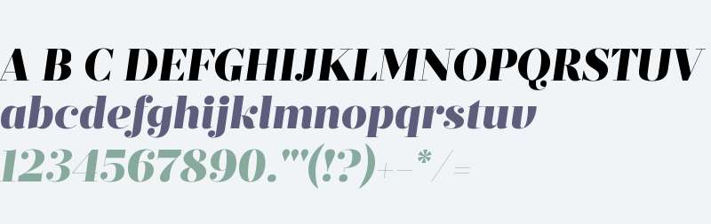 Prumo Display W00 Black Italic