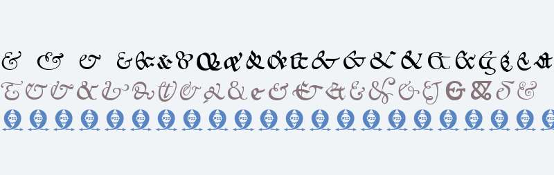 P22 Goudy W95 Ampersands