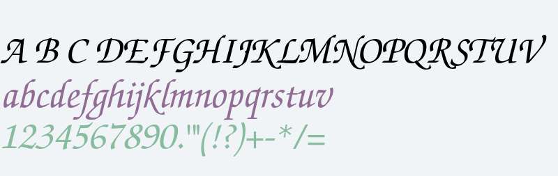 ITC Zapf Chancery LT Medium Italic