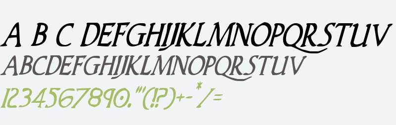 Woodgod Condensed Italic