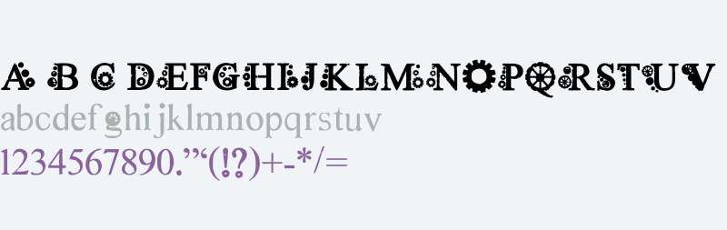 Steampunk font by *hannarb