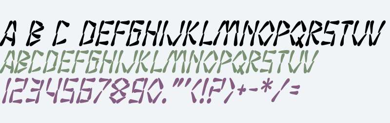 SF Wasabi Condensed Bold Italic V2 V1