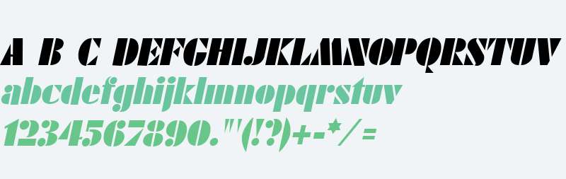 FuturistBlack Italic