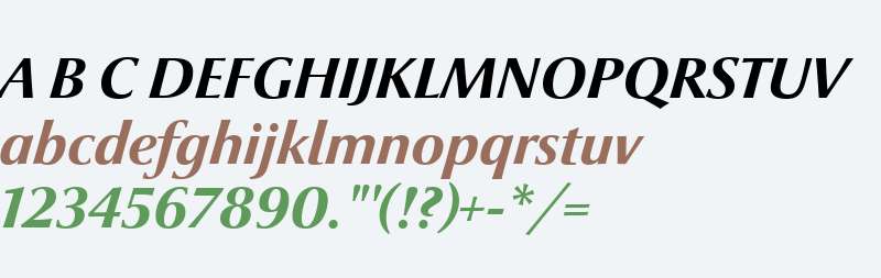 Optima nova LT W04 Heavy Italic