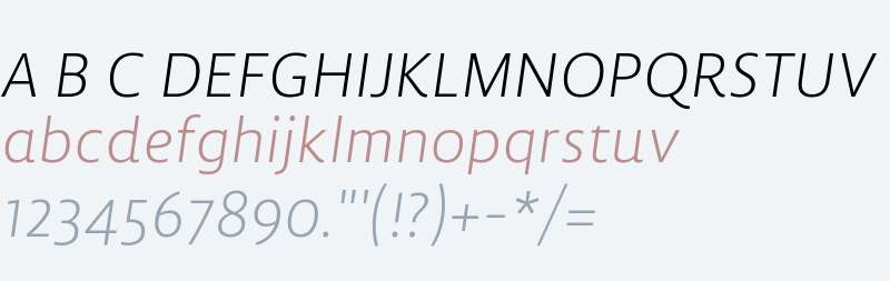 Lemon Sans Light Italic