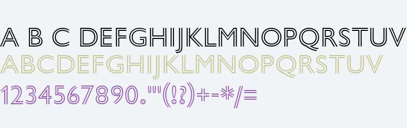 Gill Sans Nova Inline Light