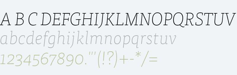 TisaWeb W03 ThinItalic