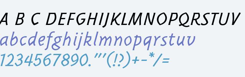 TriplexItalicLightLining Italic