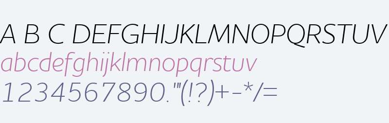 Houschka Alt W03 Light Italic