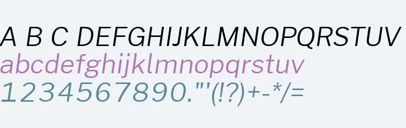 Morrison Light Italic