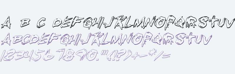 Righteous Kill Outline Italic