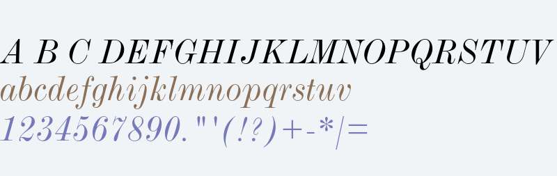 Monotype Modern Std Extended Italic