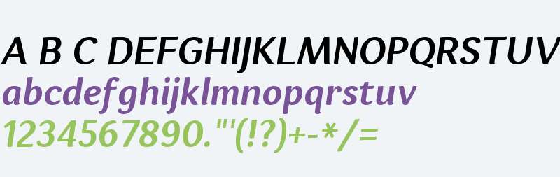 Espuma W01 SemiBold Italic